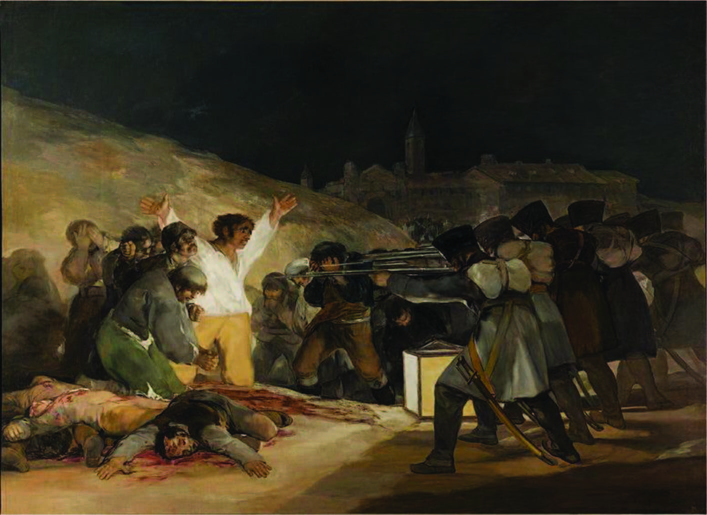 Francisco de Goya y Lucientes. Los fusilamentos del 2 de Mayo. Madrid, 1808.